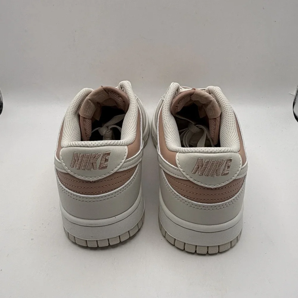 New Womens 9.5 Nike Dunk Low Particle Pink/Lt Orewood Brown Sneaker IM6572-603